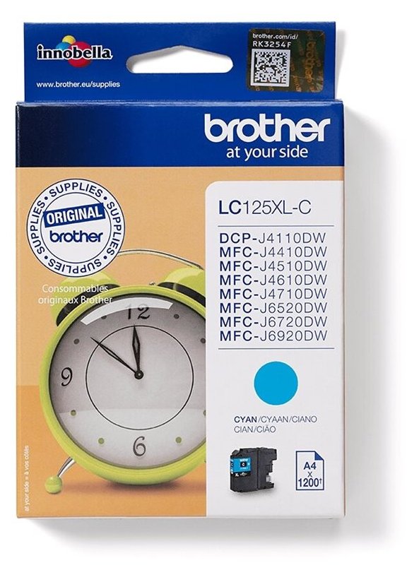 Brother LC125XLC - Sehr hohe Ergiebigkeit - Cyan