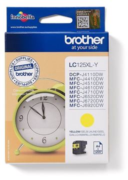 Brother LC125XLY - Sehr hohe Ergiebigkeit - Gelb von LumaTech