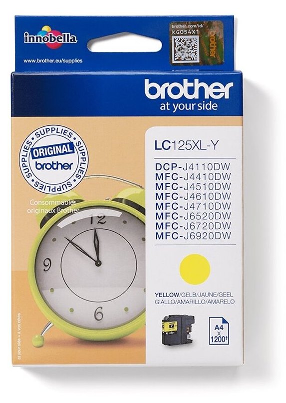 Brother LC125XLY - Sehr hohe Ergiebigkeit - Gelb