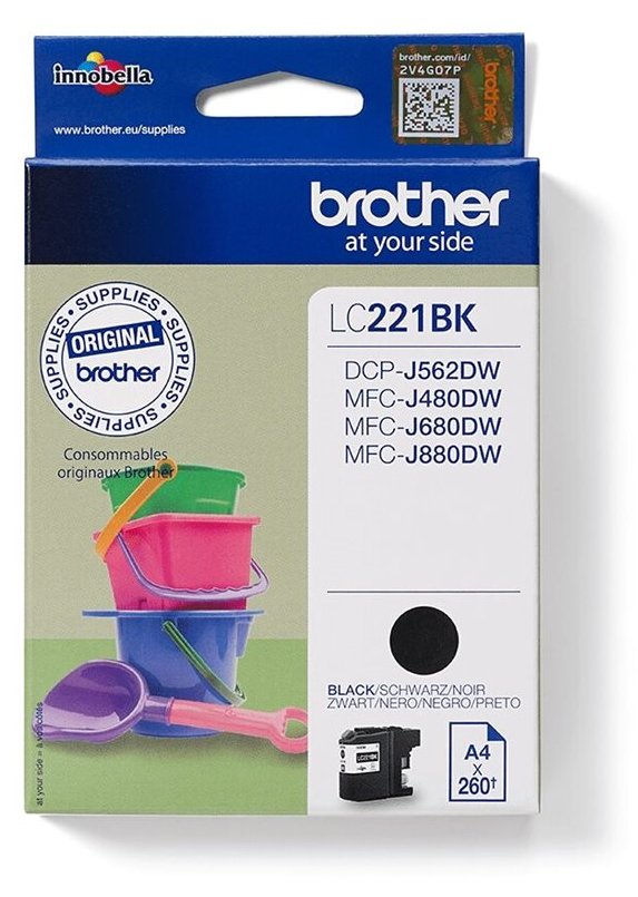 Brother LC221BK - Schwarz - Original - Tintenpatrone