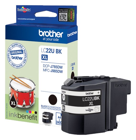 Brother LC22UBK - XL - Schwarz - Original - Tintenpatrone