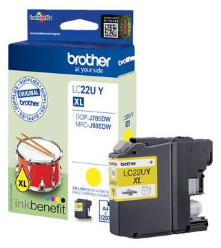 Brother LC22UY - XL - Gelb - Original - Tintenpatrone von LumaTech