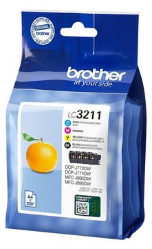 Brother LC3211 Value Pack - 4er-Pack - Schwarz, Gelb, Cyan, Magenta von LumaTech