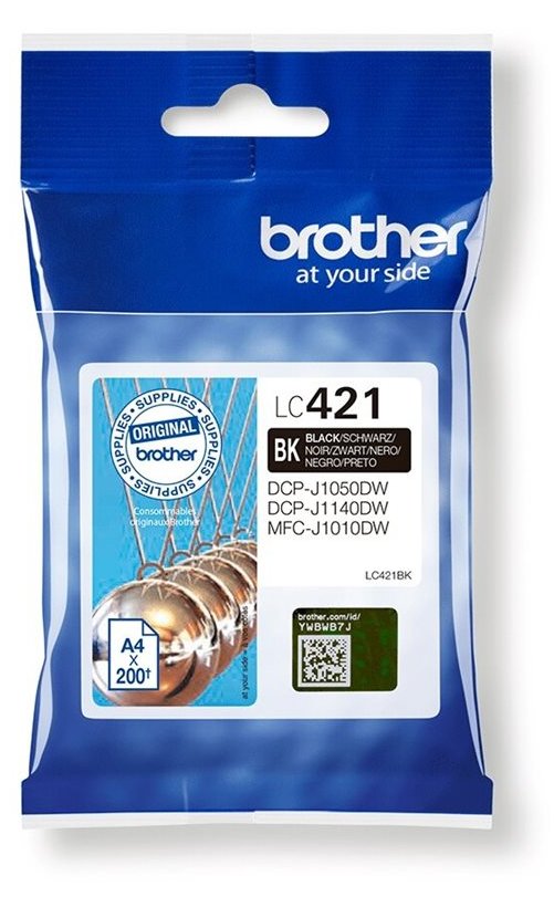 Brother LC421BK - Schwarz - original - Tintenpatrone