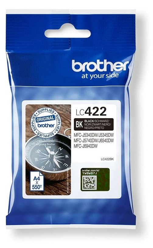Brother LC422 - Schwarz - original - Tintenpatrone