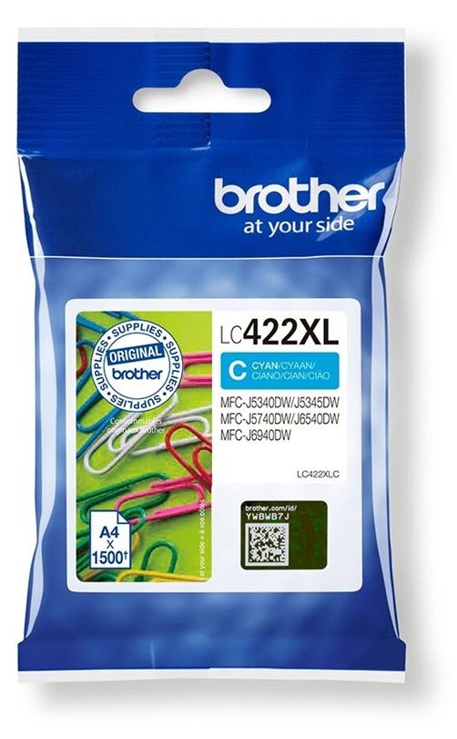 Brother LC422XLC - Hohe Ergiebigkeit - Cyan - original