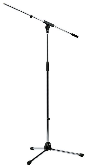 König & Meyer 21060-300-02 - Gerader Mikrofonständer - Stativ-Basis - Chrom - Stahl - 3/8 Zoll - 92,5 cm