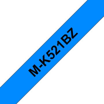 Brother M-K521BZ - Schwarz auf Blau - Rolle (0,9 cm x 8 m) von LumaTech