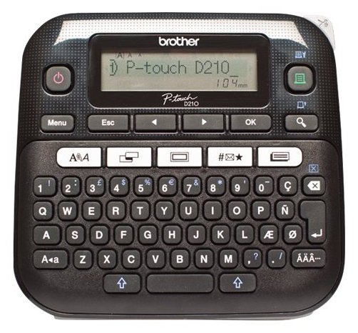 Brother P-Touch PT-D210 - Beschriftungsgerät - s/w - Thermotransfer - Rolle (1,2 cm)
