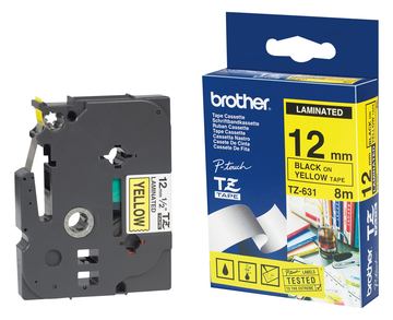 Brother Schwarz, durchsichtig - Rolle (1,2 cm x 7,7 m) von LumaTech