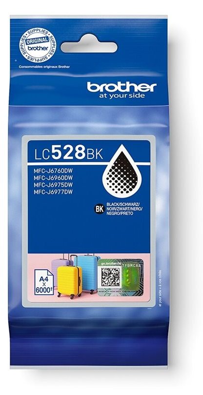 Brother Tintenpatrone LC-528BK Schwarz 6 - Original - Tintenpatrone