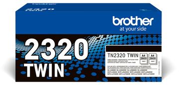 Brother TN2320 TWIN - 2er-Pack - Hohe Ergiebigkeit von LumaTech