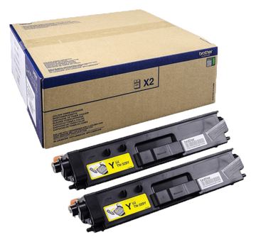 Brother TN329Y - 2er-Pack - Gelb - original - Tonerpatrone von LumaTech