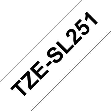Brother TZe-SL251 - Selbstklebend - Schwarz auf Weiß - Rolle (2,4 cm x 8 m) von LumaTech