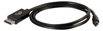 C2G 2m Adapterkabel Mini-DisplayPort auf DisplayPort Stecker/Stecker - Schwarz von LumaTech