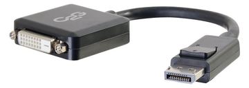 C2G 8in DisplayPort to DVI-D Adapter - DP to DVI D Adapter - Black - M/F - Videoadapter - DisplayPort (M) von LumaTech