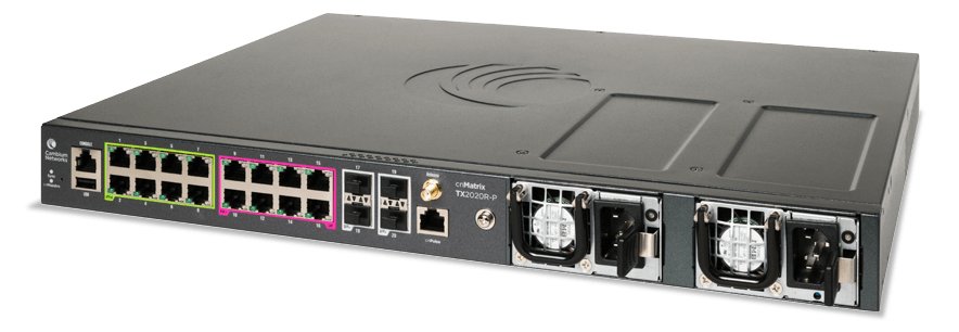 Cambium Networks Networks cnMatrix TX 2020R-P Intelligent Ethernet PoE Switch Cambium Sync 16 x - Switch - 1 Gbps