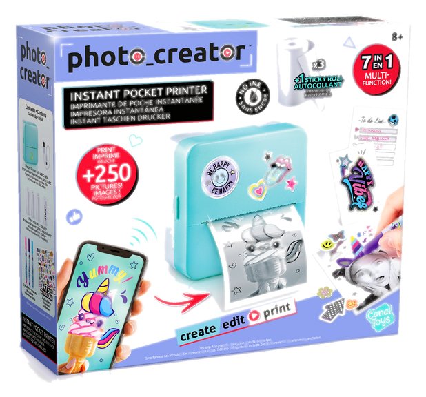 Canal Toys Starter-Set Instant Pocket Printer Blau