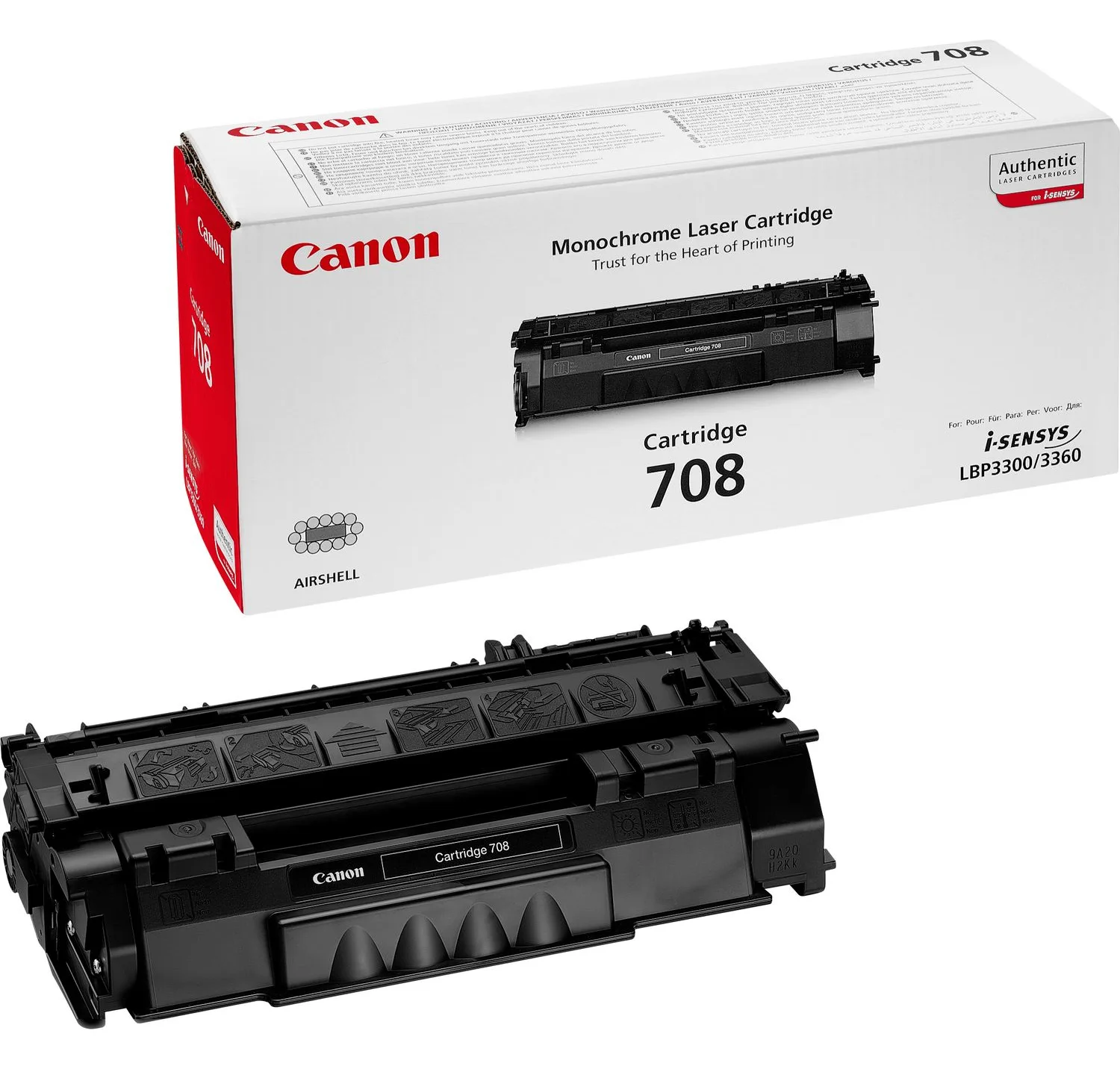 Canon 708 - Schwarz - Original - Tonerpatrone, Ansicht 2