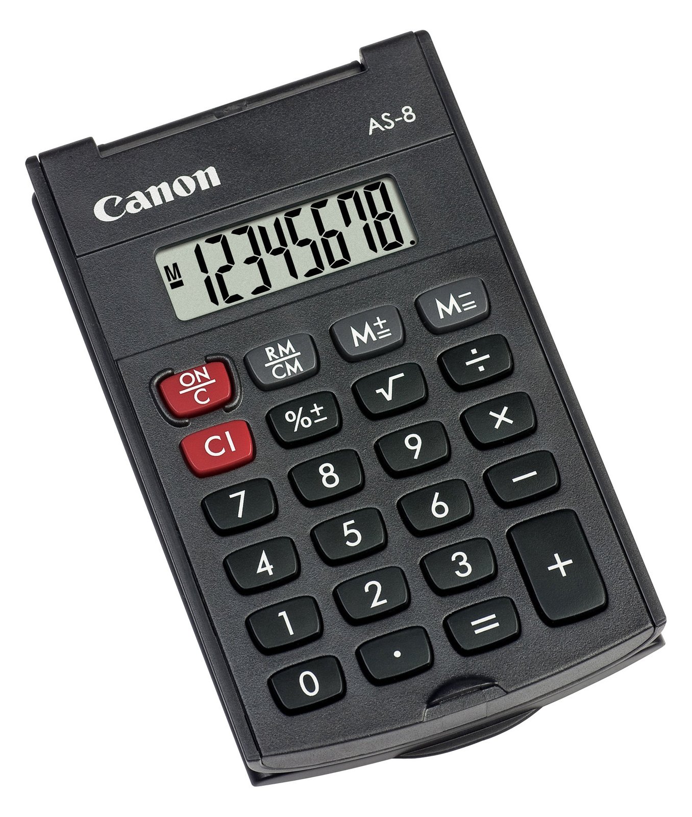 Canon AS-8 - Taschenrechner - 8 Stellen - Dunkelgrau