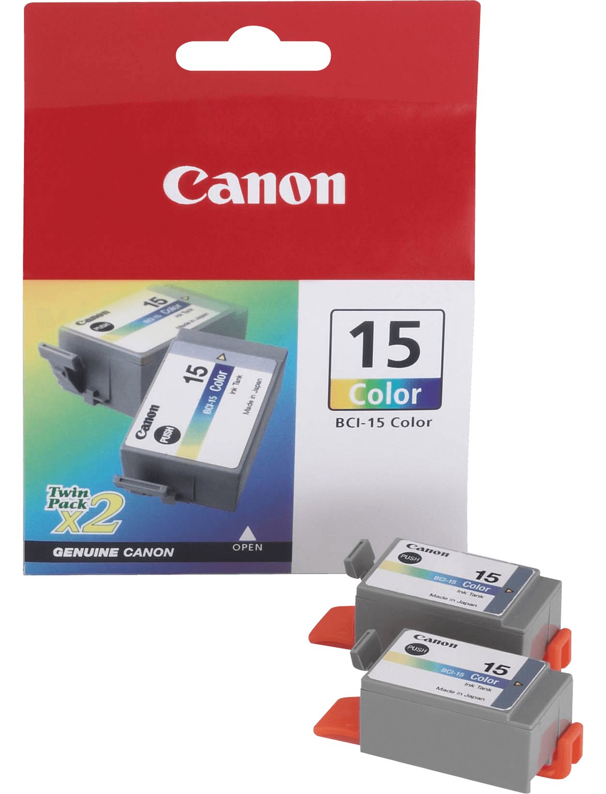 Canon BCI-15 Colour Twin Pack - 2er-Pack - 7.5 ml - Farbe (Cyan, Magenta, Gelb)