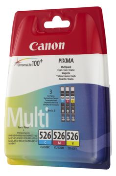 Canon CLI-526 Multipack - 3er-Pack - Gelb, Cyan, Magenta von LumaTech
