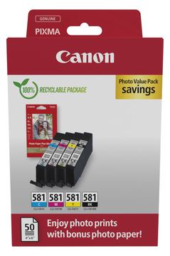 Canon CLI-581 Ink Cartridge BK/C/M/Y - Tintenpatrone von LumaTech