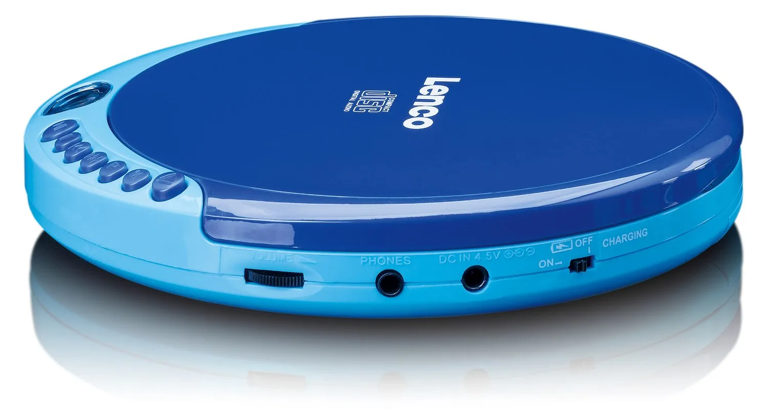 Lenco CD-011 - CD-Player - Blau, Ansicht 3