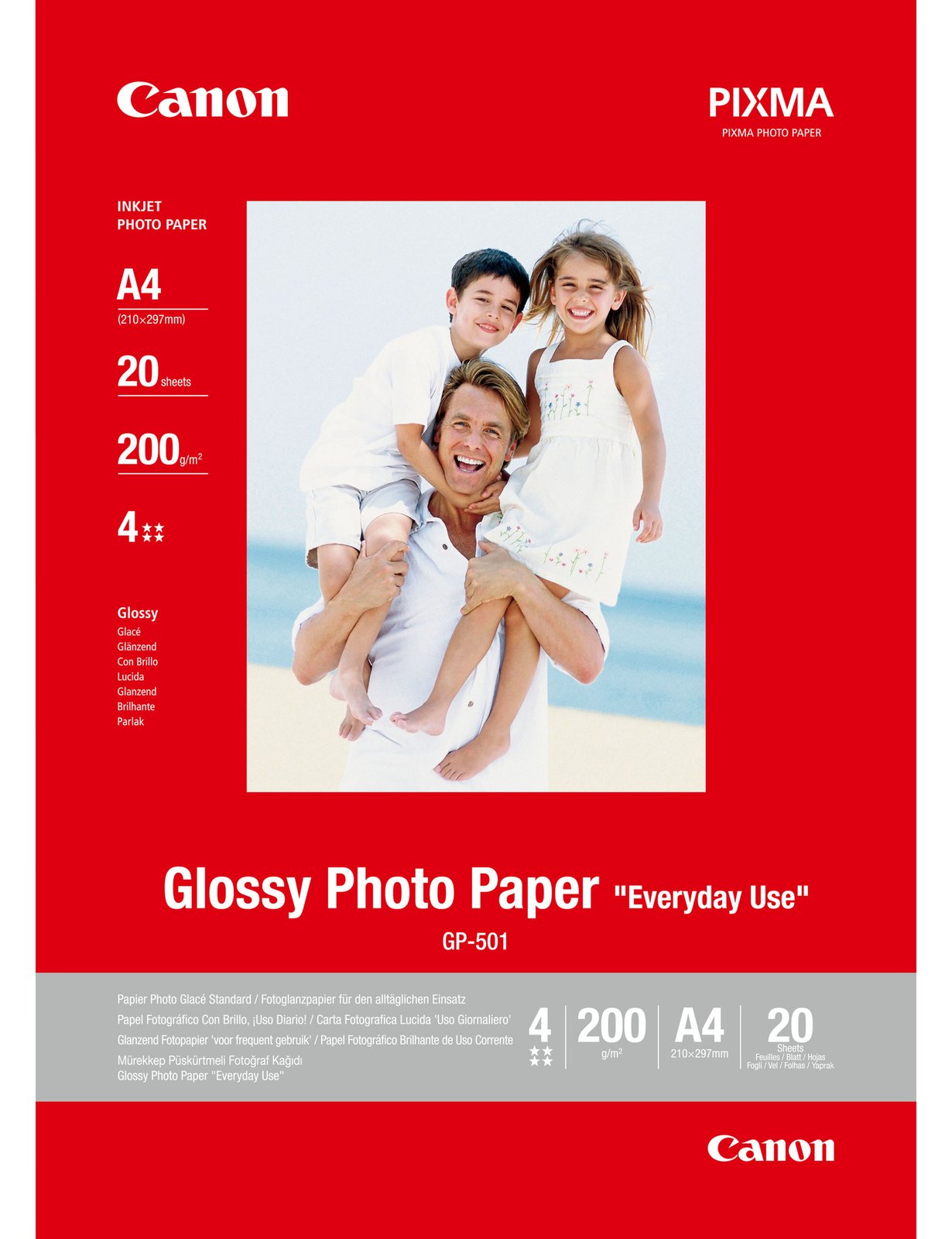 Canon GP-501 - Glänzend - weiß - A4 (210 x 297