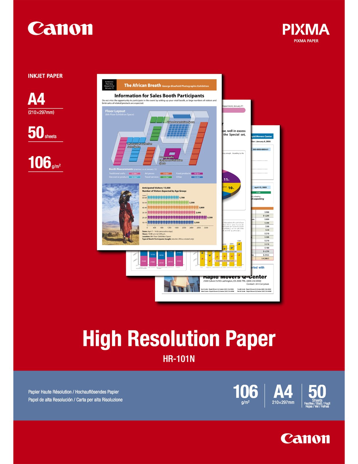 Canon HR-101 - A4 (210 x 297 mm) 50 Blatt Normalpapier