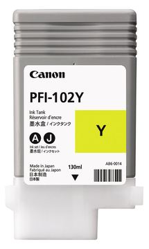 Canon PFI-102 Y - 130 ml - Gelb - Original - Tintenbehälter von LumaTech