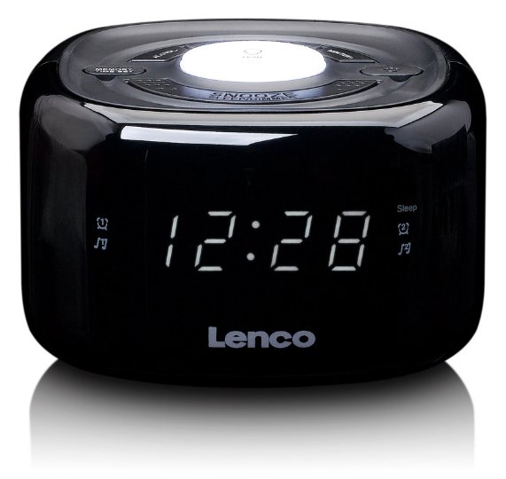 Lenco CR-12 - Radiouhr - Schwarz