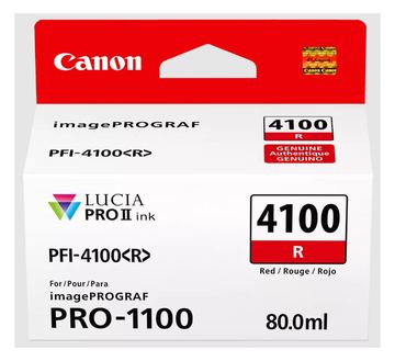 Canon PFI-4100 R - 80 ml - Rot - original - Hängebox von LumaTech