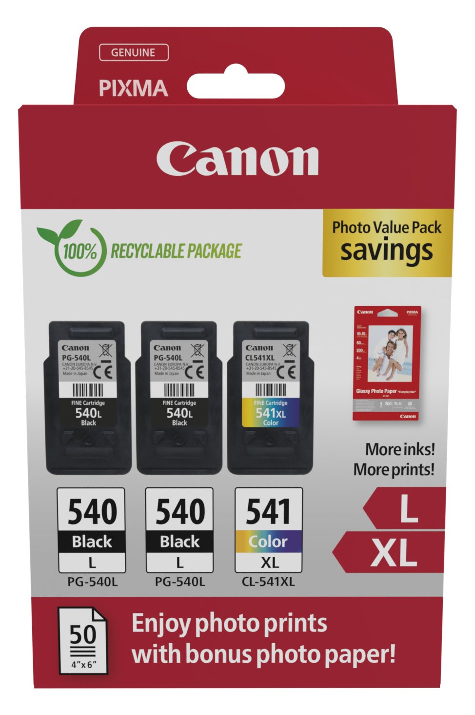 Canon PG-540Lx2/CL-541XL Ink Cartridge