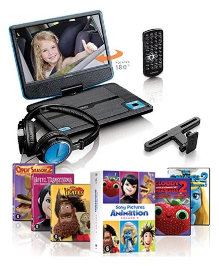 Lenco DVP-910 - DVD-Player - tragbar -Anzeige: 22.9 cm (9"), Ansicht 2