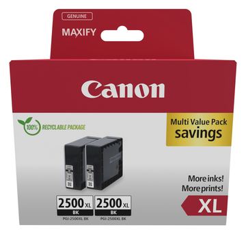 Canon PGI-2500XL Ink Cartridge BK Twin - Tintenpatrone von LumaTech