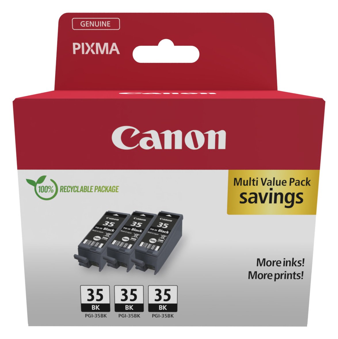 Canon PGI-35 Ink Cartridge BK Triple - Tintenpatrone