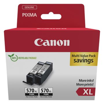 Canon PGI-570XL Ink Cartridge BK TWIN - Tintenpatrone von LumaTech