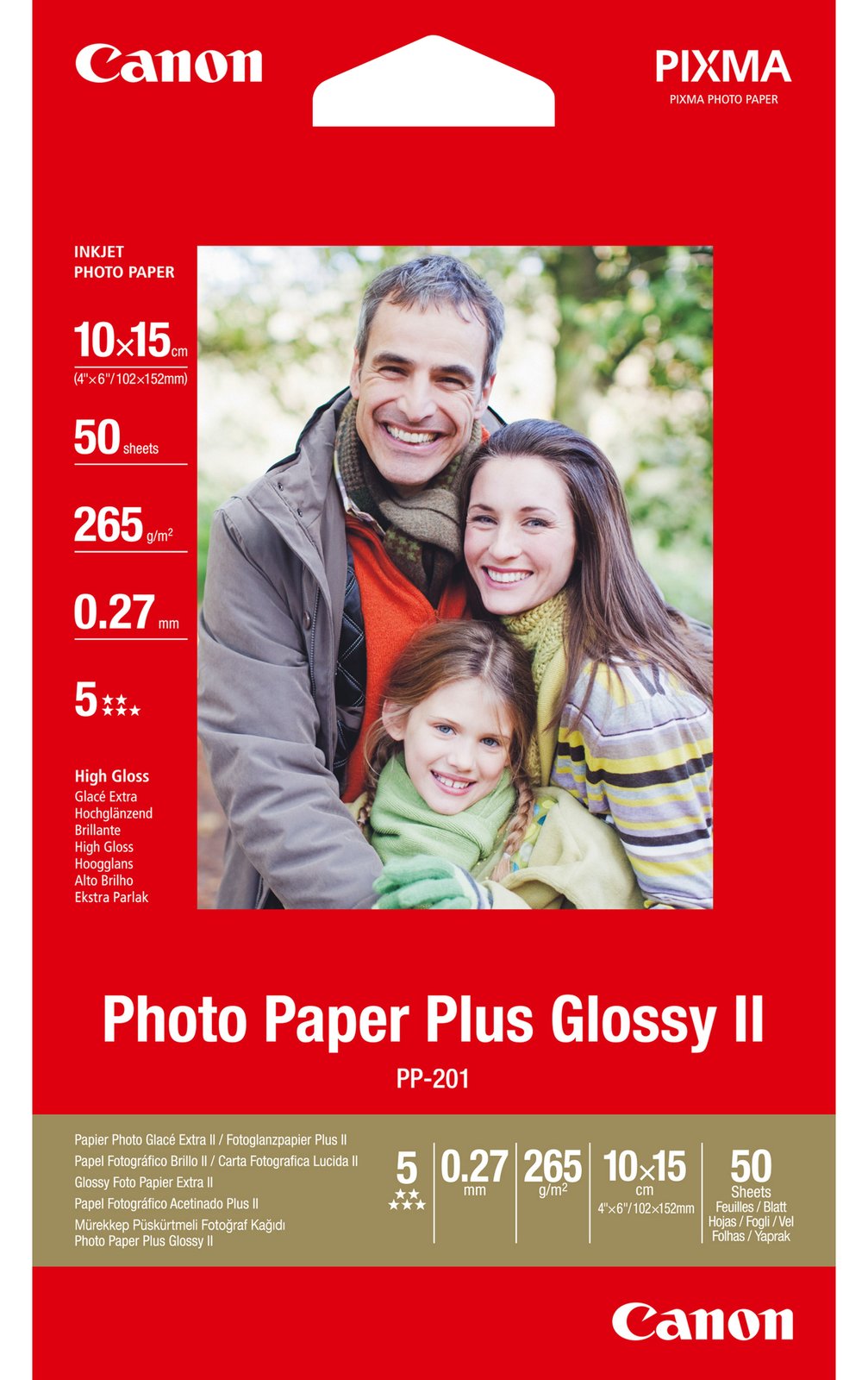 Canon Photo Paper Plus Glossy II PP-201 - Glänzend