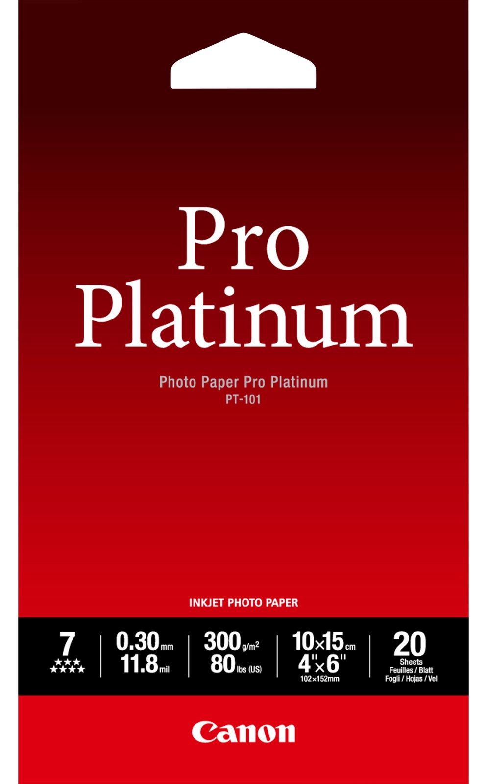 Canon Photo Paper Pro Platinum - 100 x 150 mm von LumaTech