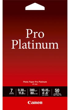 Canon Photo Paper Pro Platinum - 101.6 x 152.4 mm 50 Blatt Fotopapier von LumaTech