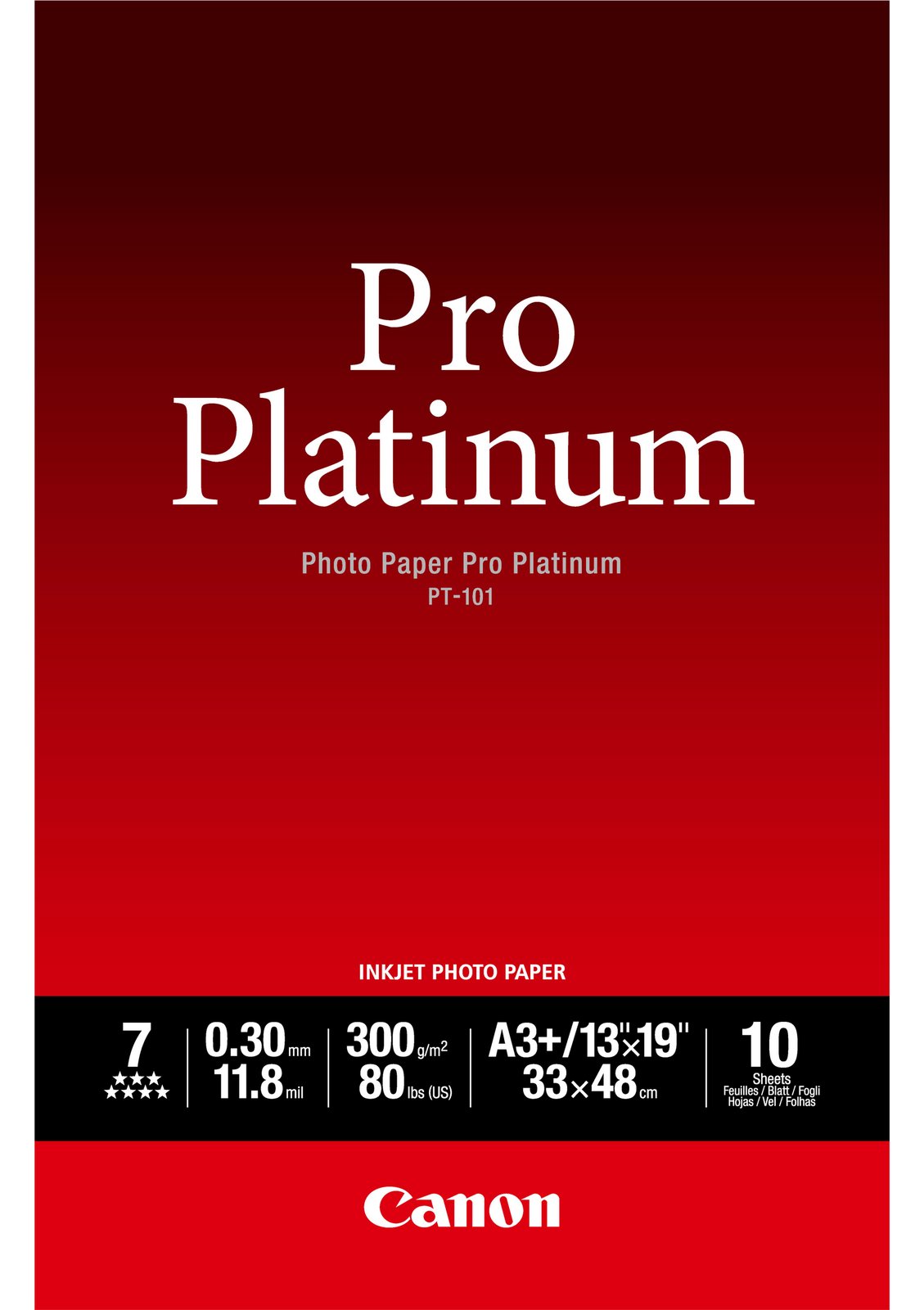 Canon Photo Paper Pro Platinum - A3 plus (329 x 423 mm)