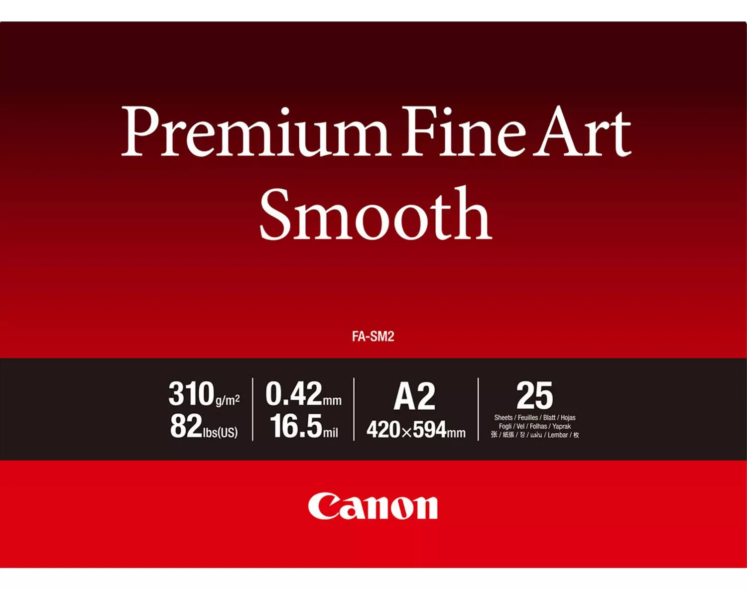 Canon Premium Fine Art FA-SM2 - Seidig - 16,5 mil - A2 (420 x 594 mm), Ansicht 2