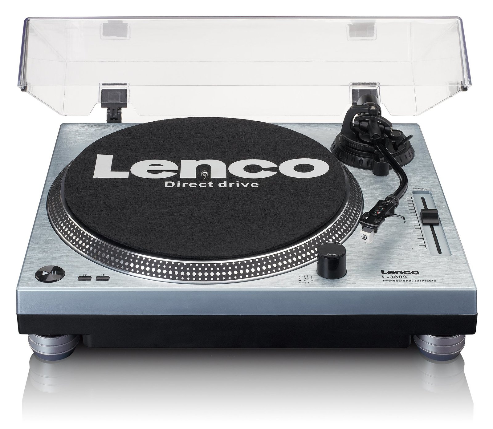 Lenco L-3809 - Plattenspieler - Metall