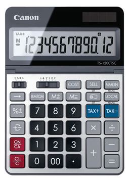 Canon TS-1200TSC - Desktop - Einfacher Taschenrechner - 12 Ziffern - Display klappbar - Akku - Metallisch von LumaTech