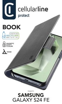 Cellularline Book Case für Samsung S24 FE Black von LumaTech