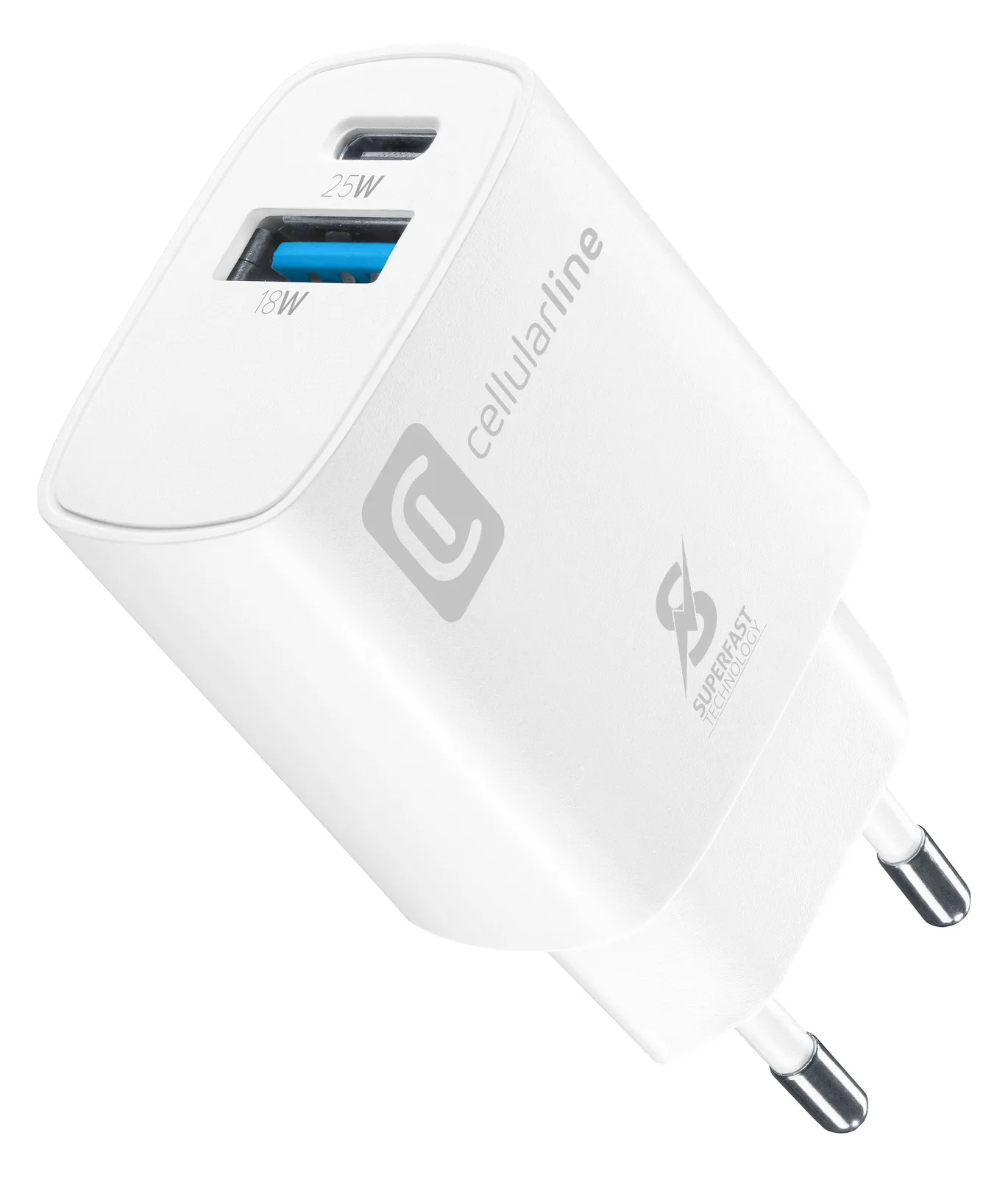 Cellularline Dual Port Travel Charger Samsung PD White, Ansicht 2