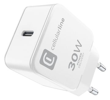 Cellularline The One - Netzteil - 30 Watt - PD, Fast Charge (24 pin USB-C) von LumaTech
