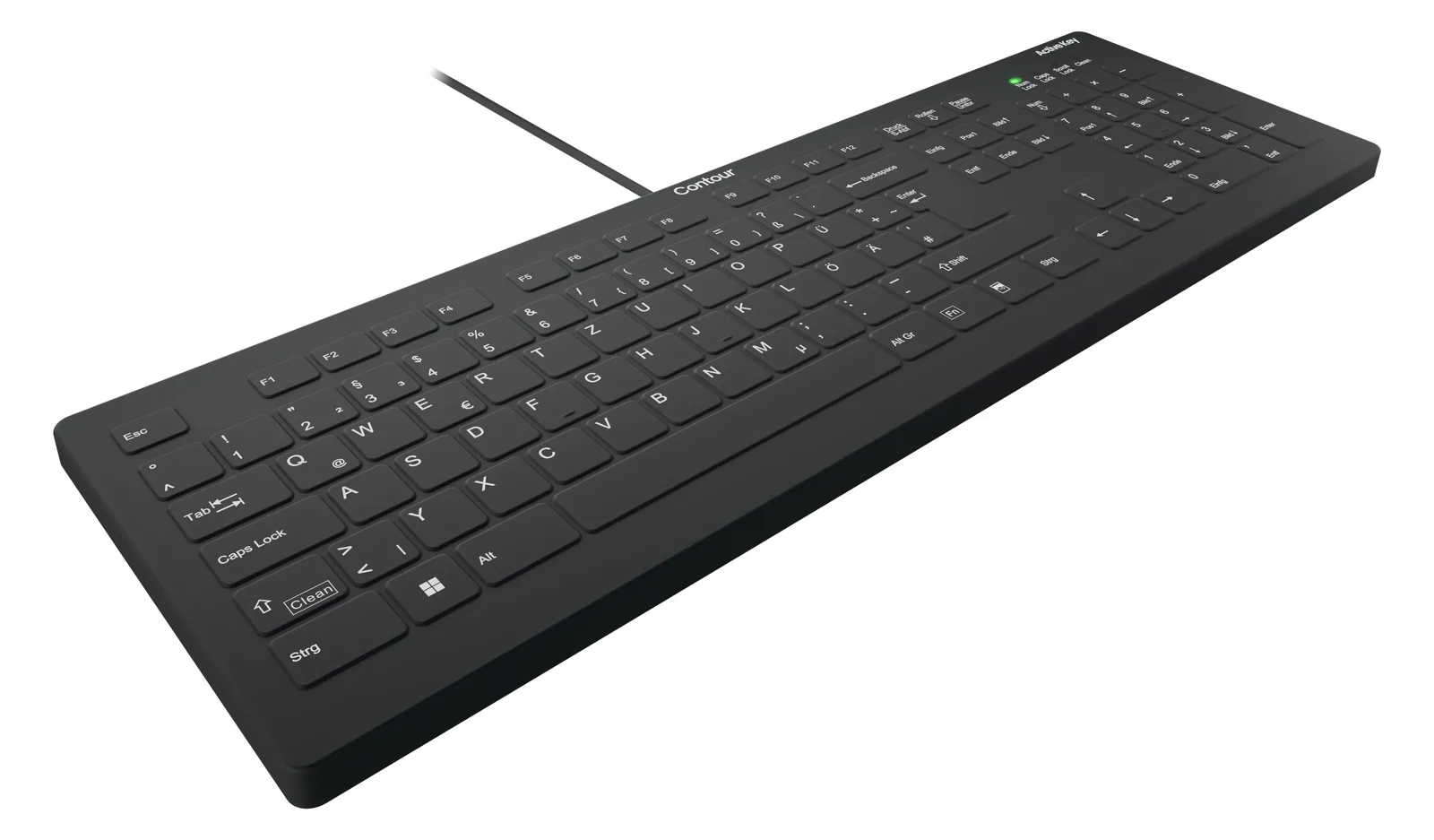 Cherry ACTIVE KEY MTA AK-C8112 Corded schwarz - TL: Deutsch, QWERTZ - IP65, Ansicht 2