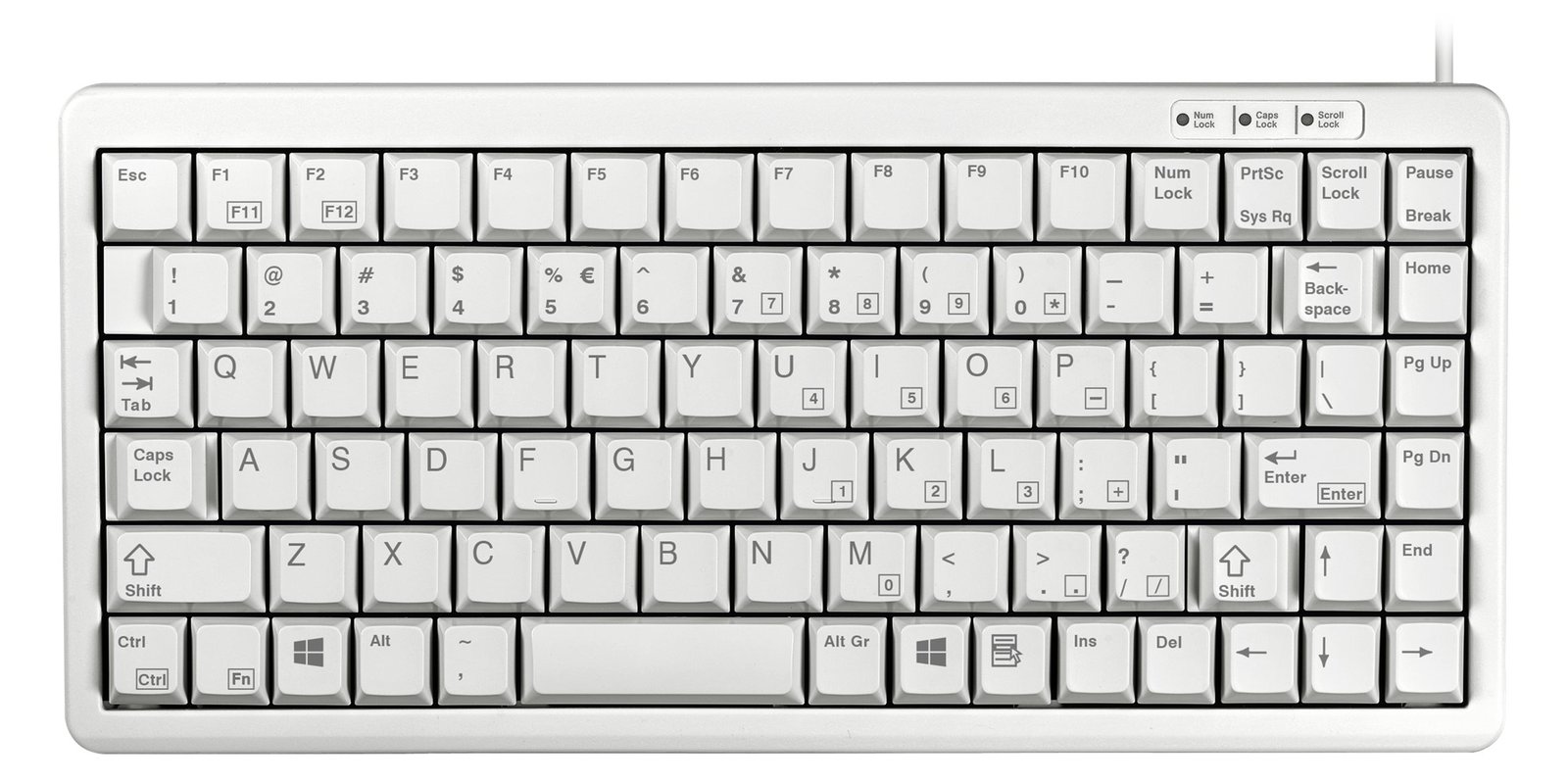 Cherry Compact-Keyboard G84-4100 - Tastatur - USB - TL: EU, QWERTY